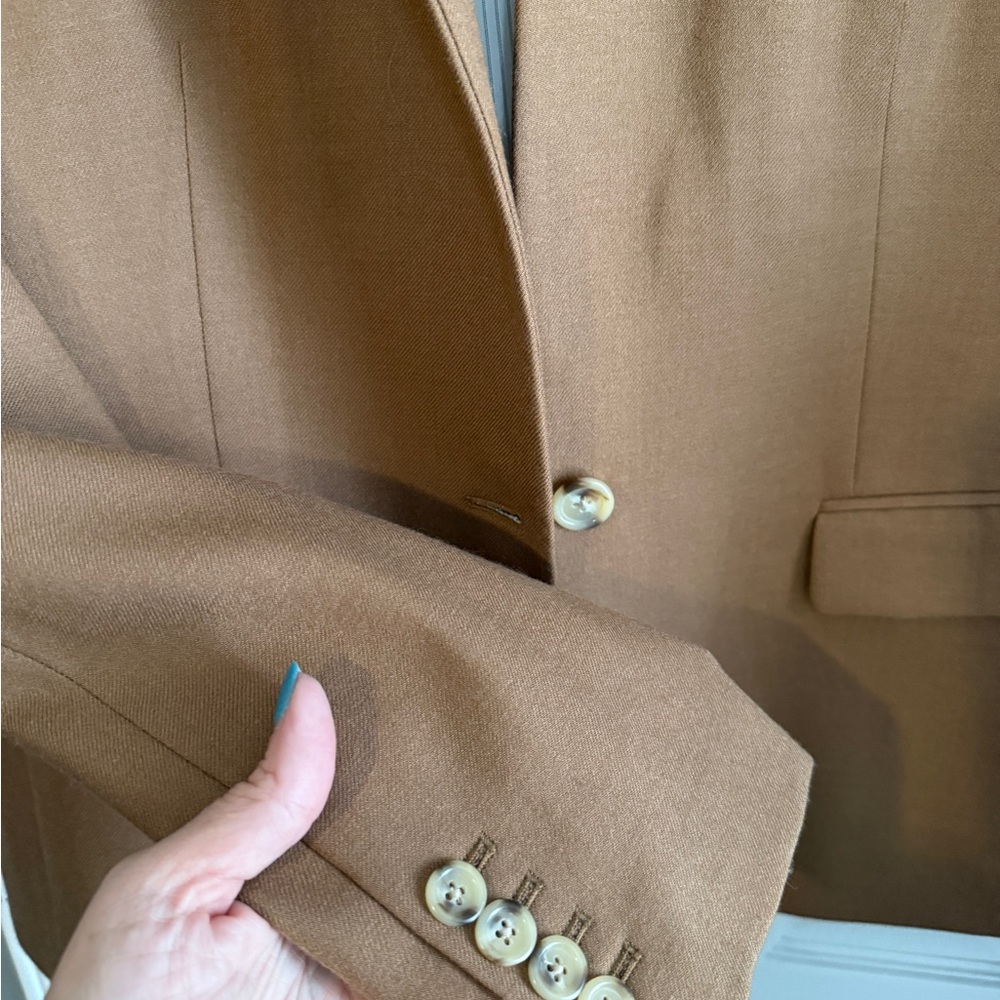 J. Crew Women's Camel Regent Blazer size 16 - Picture 4 of 5